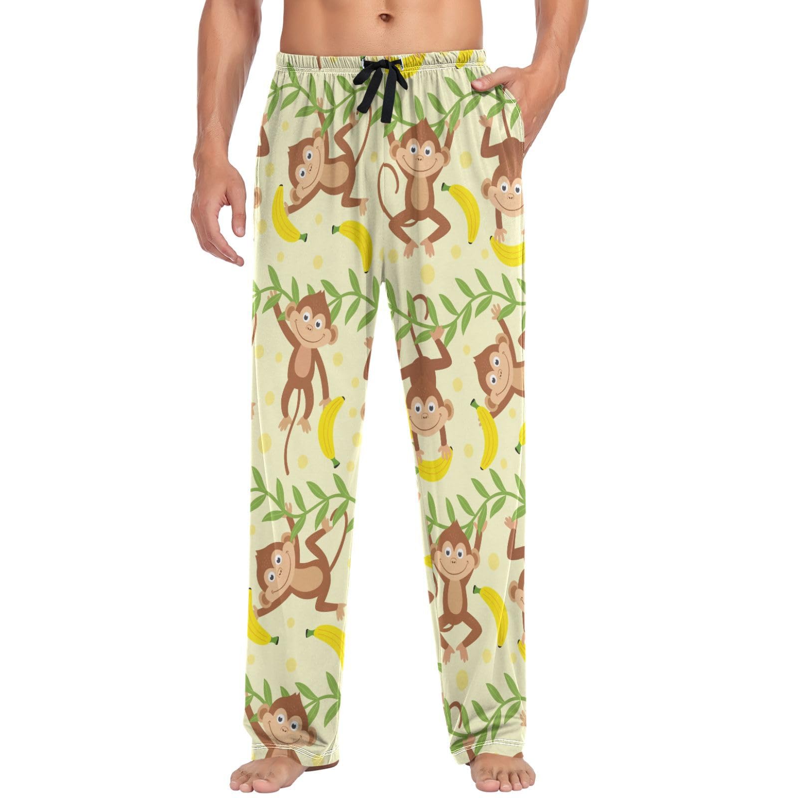 Stylish Men's Pajama Pants 100% Cotton Lounge Soft Warm Sleepwear Pants PJ Bottoms Drawstring and Pockets-image-24