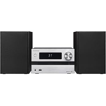 JVCKENWOOD KENWOOD M-EB50-S Compact Hi-Fi System Bluetooth Compatible 25W+25W Silver