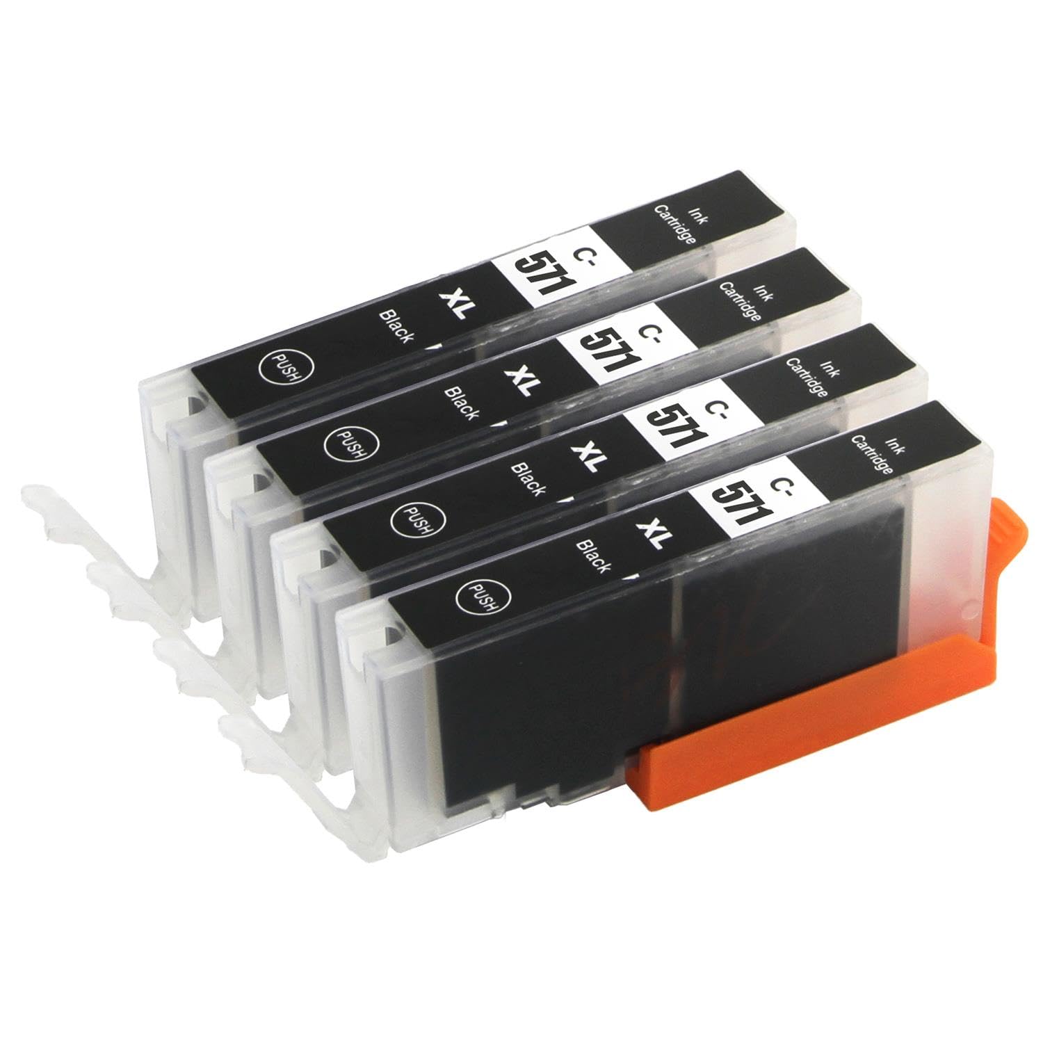 Go Inks4 Compatible to replace CLI-571Bk - XL Black Ink Cartridges for use with Canon PIXMA Printers