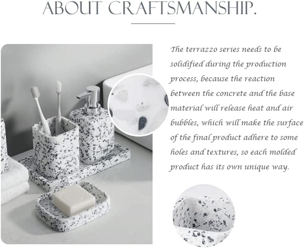 Dispenser Bottle Soap Dispenser Pump 3-Piece Set Bathroom Accessories Set Lotion Dispenser 290ml/9.8oz Soap Pump