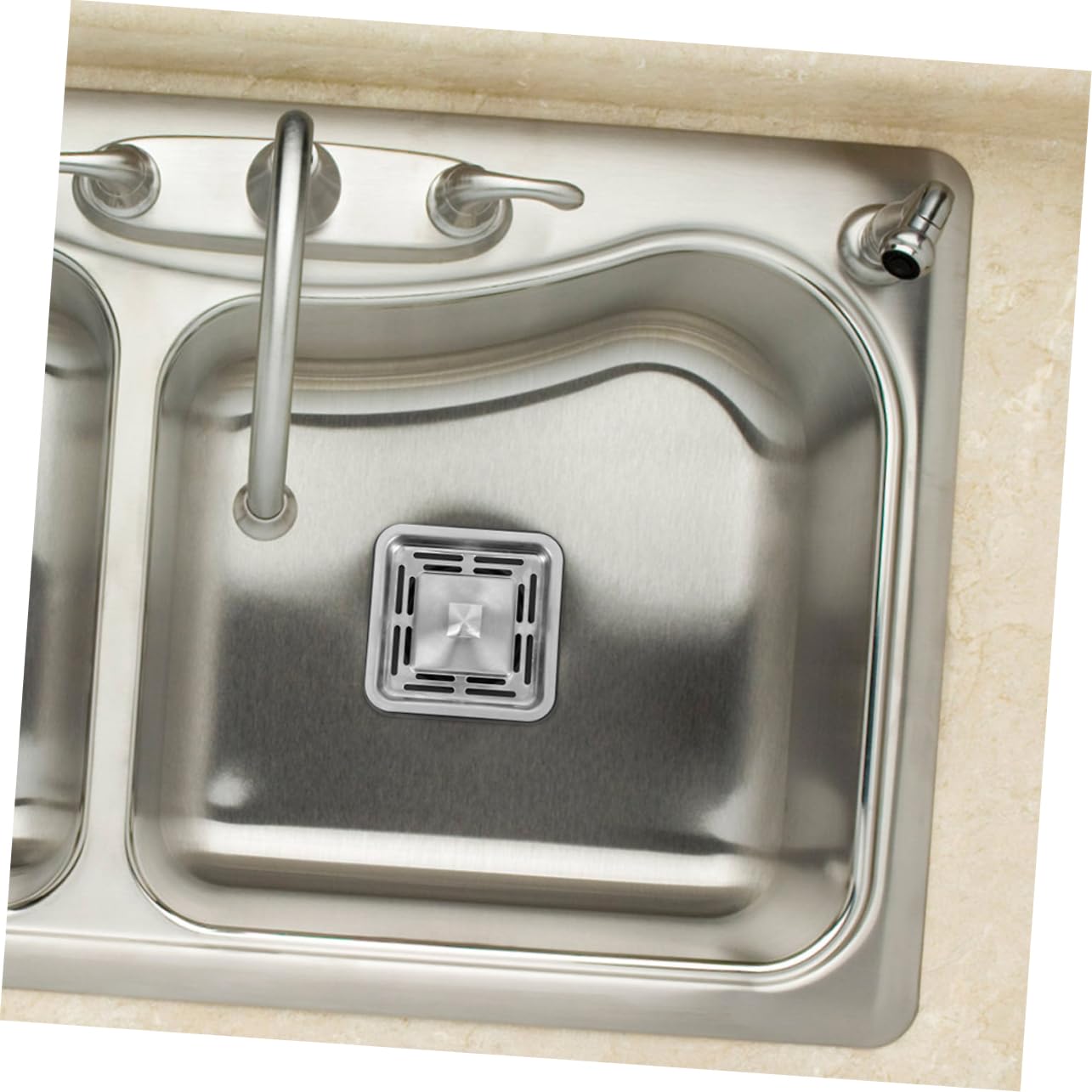 SHINEOFI 2 Pezzi Strainer per Lavello con Copertura Dispositivo Multifunzionale per Smaltimento Rifiuti Sicuro e Silenzioso per Cucine Domestiche