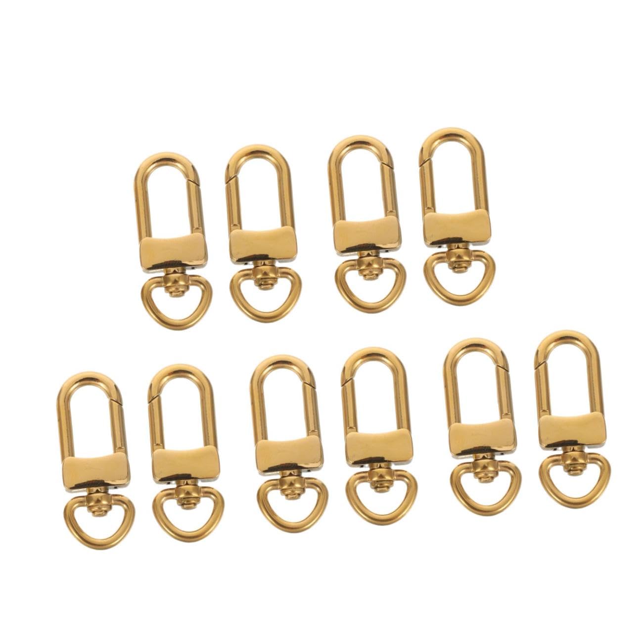 10 Piezas Ganchos Giratorios Inoxidable Clips de con Mecanismo Rápido Ganchos para Llaveros Fabricación de Joyas Accesorios para Bolsas Resistentes y Antióxido