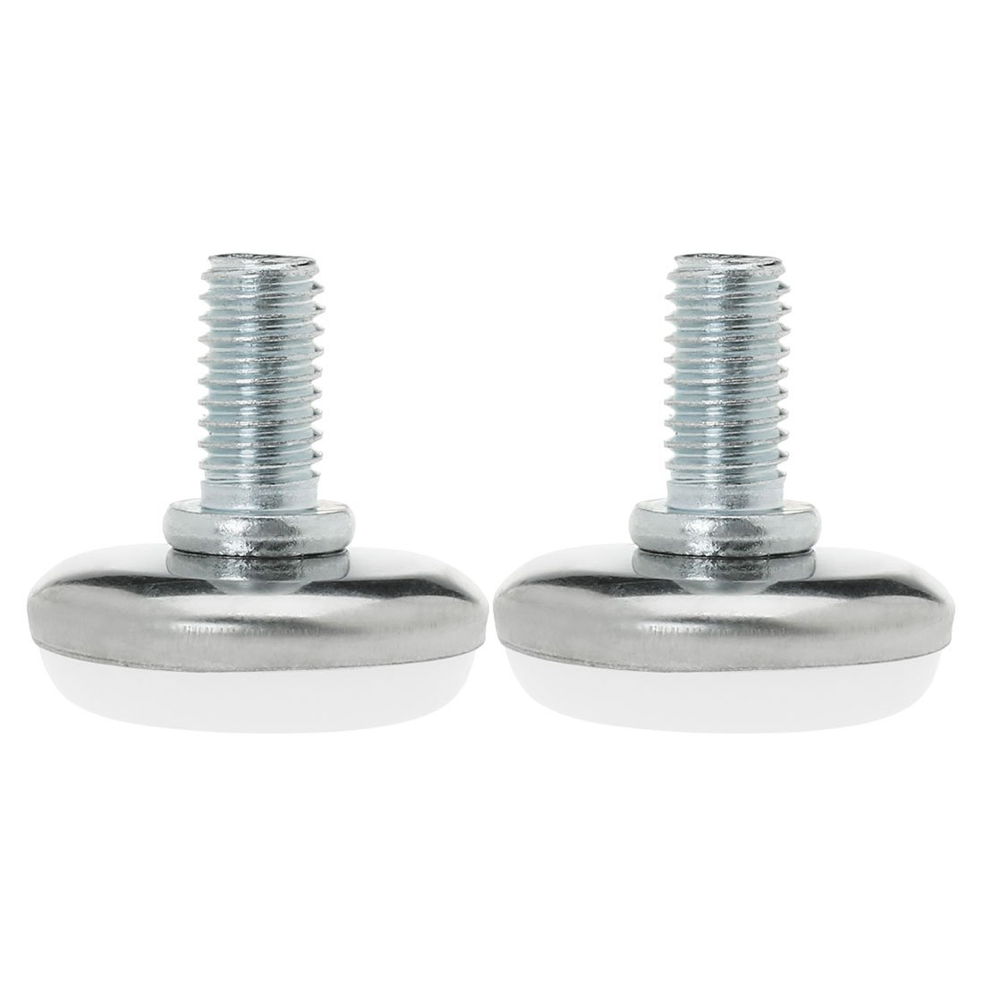 uxcell M8 x 13 x 30mm Screw on Furniture Glide Leveling Feet Adjustable Leveler Pad for Chair Industrial