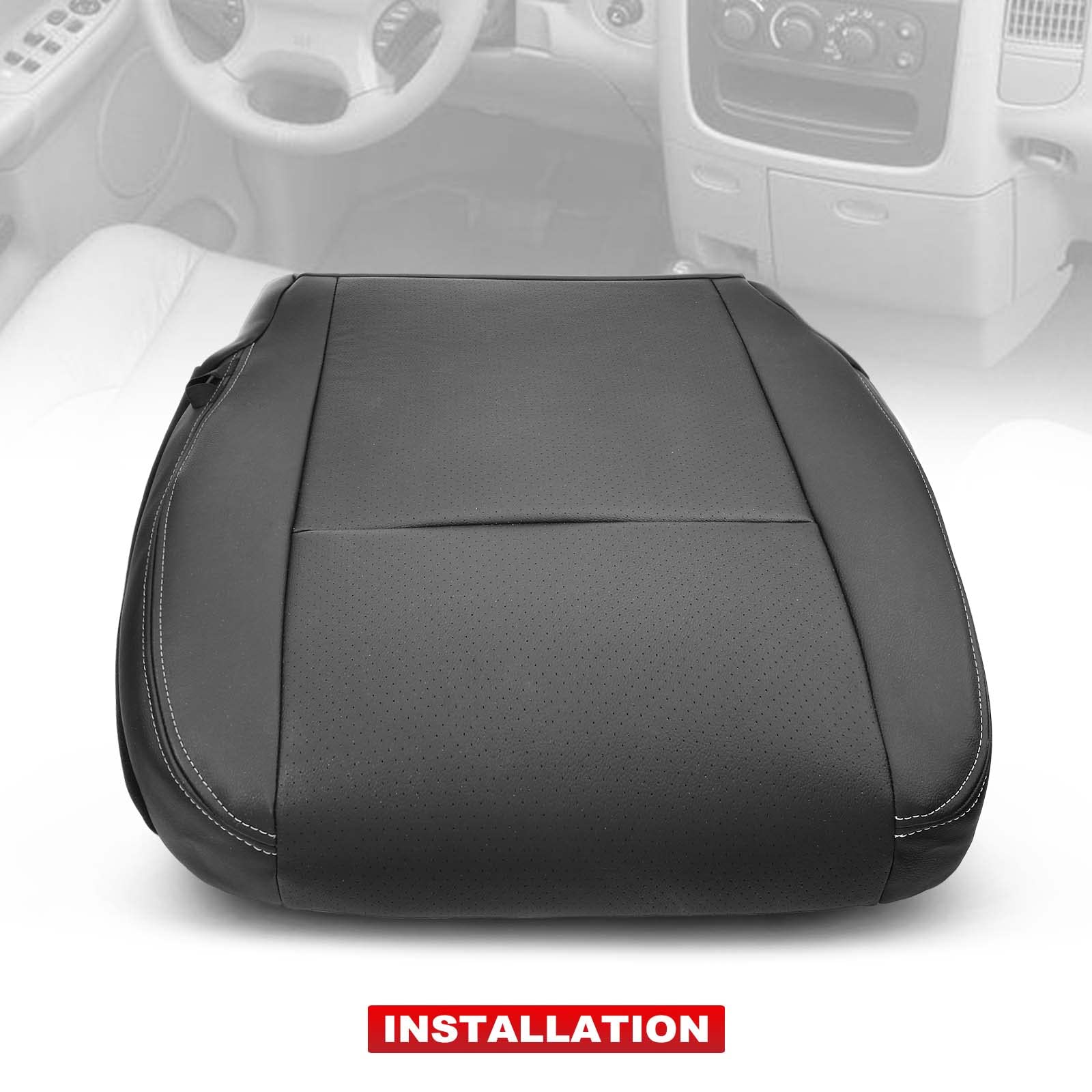 Ram 1500 Seat Covers Buy ECOTRIC Seat Cover Compatible With 2003-2005 Dodge Ram  1500 2500 3500 Slt Lh Side Dark Gray Dodge Ram 1500 Seat Covers