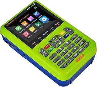 Finder2 Satellite Finder - Portable TV Satellite Finder Meter with 3.5inch LCD Display,H.264 FTA Digital Meter Sat Finder and Adjusting Sat Dish, 5000mAh
