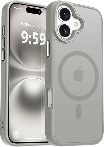 Vista 614 de MOCCA - Funda magnética resistente para iPhone 11 de 6.1 pulgadas, compatible con MagSafe, protector de pantalla de vidrio + protector de lente