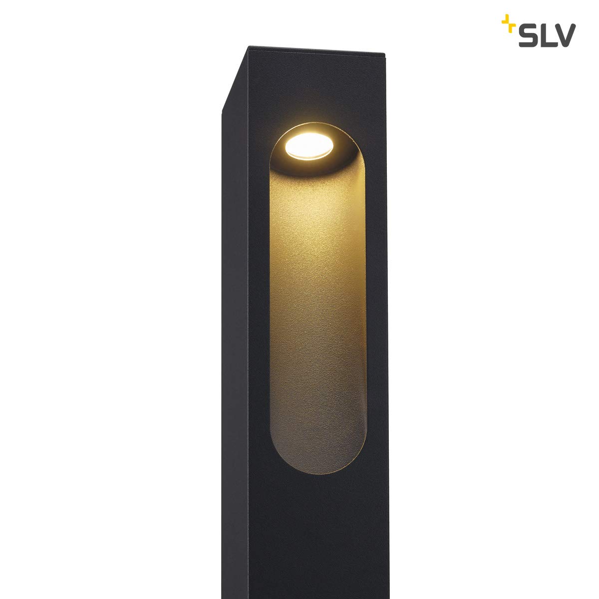 SLV Lampe à poser SLOTBOX 40/Éclairage d'extérieur LED pour les allées; murs; entrées; lampe de jardin extérieur LED/IP44 3000K 8W 160lm anthracite