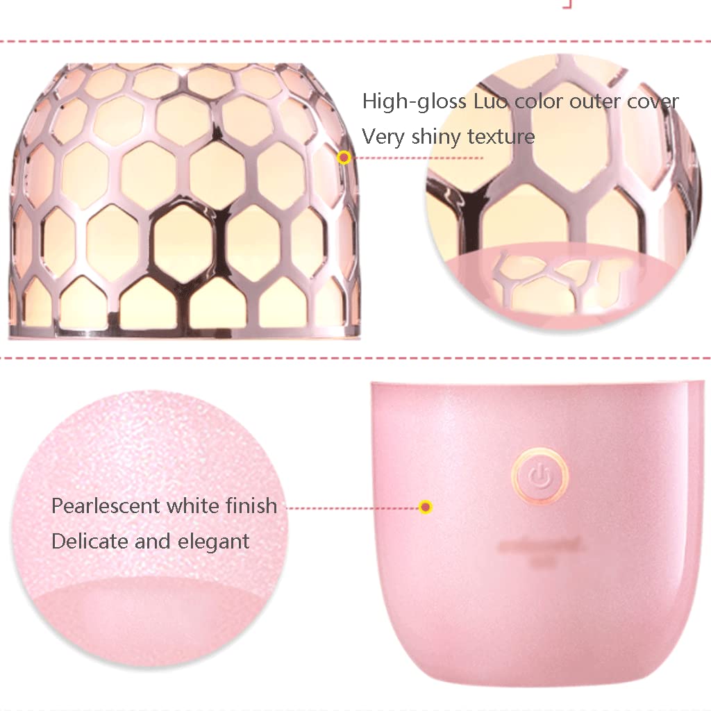Diffuseur d'huiles essentielles créatif, Aide au Sommeil pour humidificateur 90 ML, Pas de Coupure d'eau, Protection Contre la surchauffe, lumière respiratoire Claire et Sombre