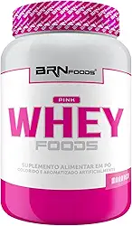 Pink Whey c/Colágeno 900g - BRN FOODS Sabor Morango