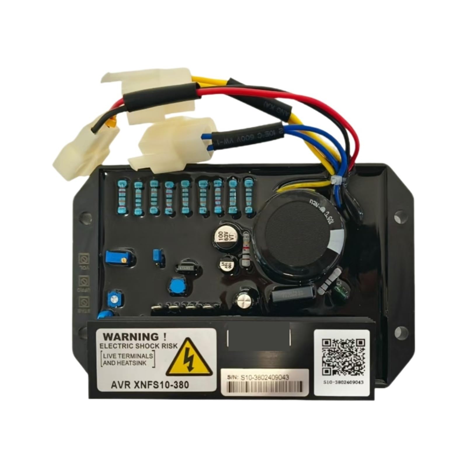 CBRBLCIUL 1pcs Single-Phase Voltage Regulator XNFS10-220 AVR Diesel-Electric CC16000E3D 7-Wire XNFS10-380(XNFS10-220)