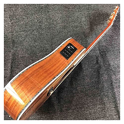 Yangyanfengfei 41- Inch Solid Wood Acoustic Electric Guitar Inlaid D- 301 Pickups For Beginners Music Lovers Guitar Guitars (Size : 41 Inches) #TOP5