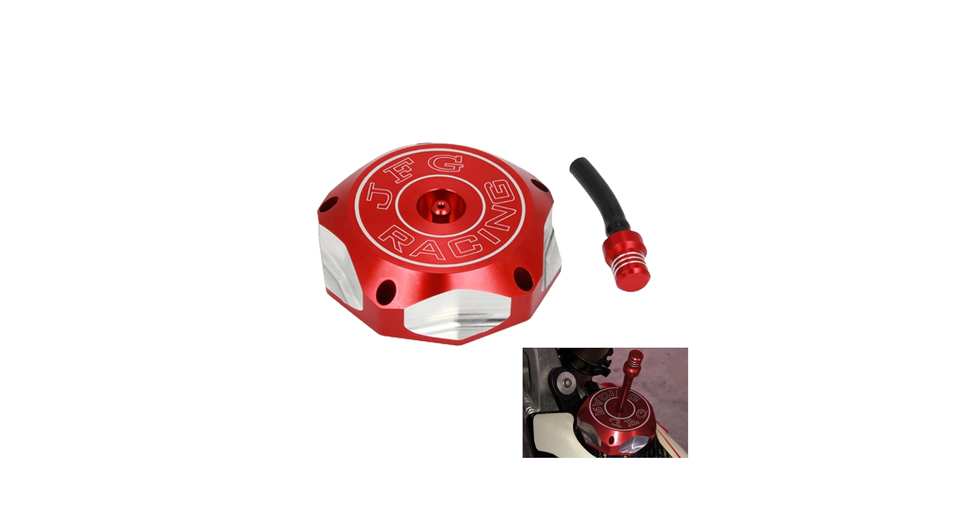 Amazon.com: JFG RACING Billet Gas Fuel Tank Cap Cover for