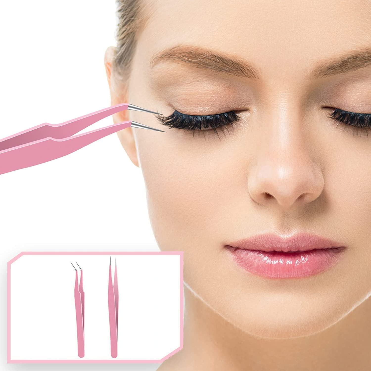 Pinzetten Set Medizinisch Alyvisun 5-teiliges Pinzetten Set Edelstahl - Professionelle Pinzetten Für Augenbrauen Haarentfernung Pinzette Set