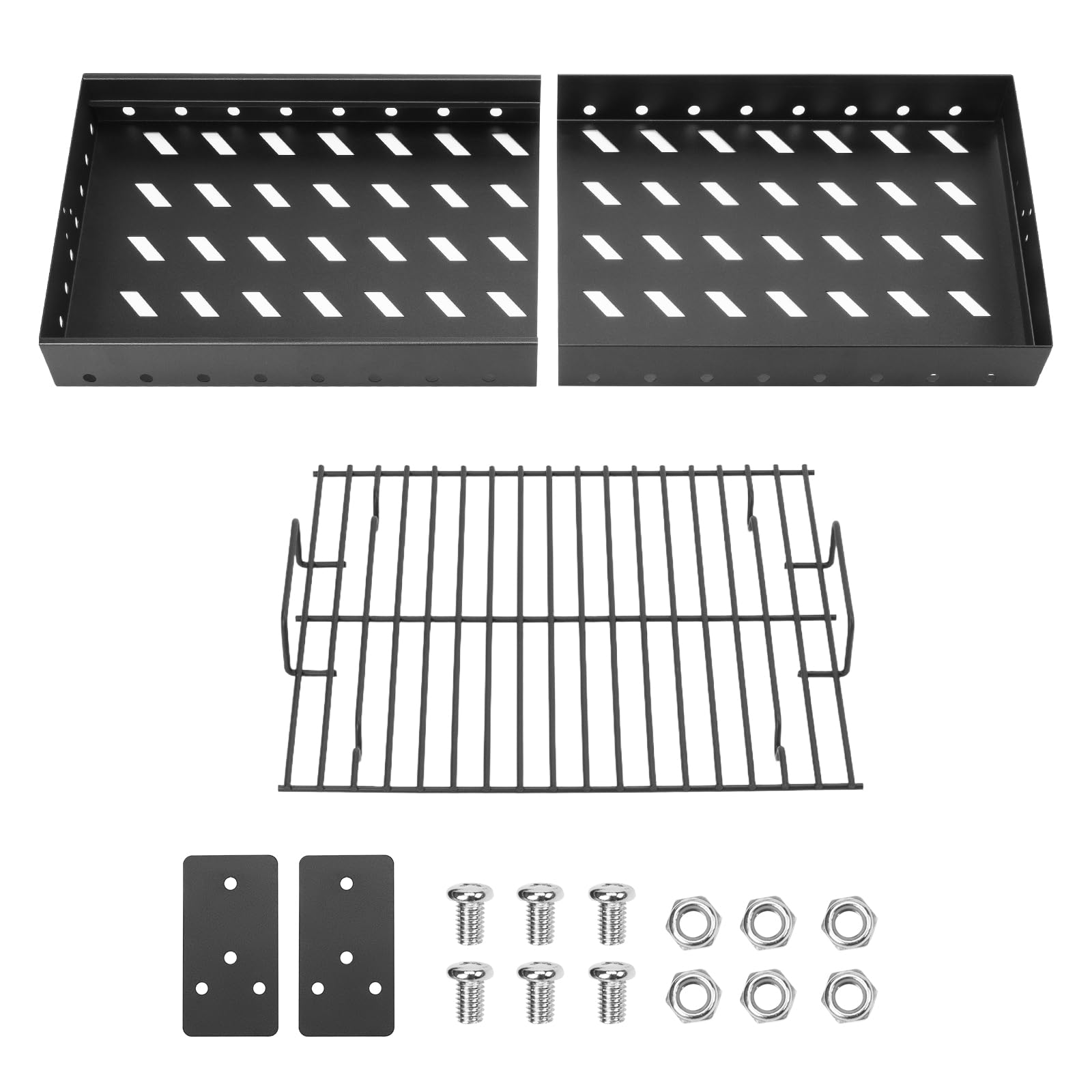 MGiessca 38-71 cm Bandeja de carbón vegetal ajustable para Tepro Toronto, Taino Hero XL, parrilla de carbón vegetal Activa Angular, piezas de repuesto universales para parrilla de carbón vegetal EL