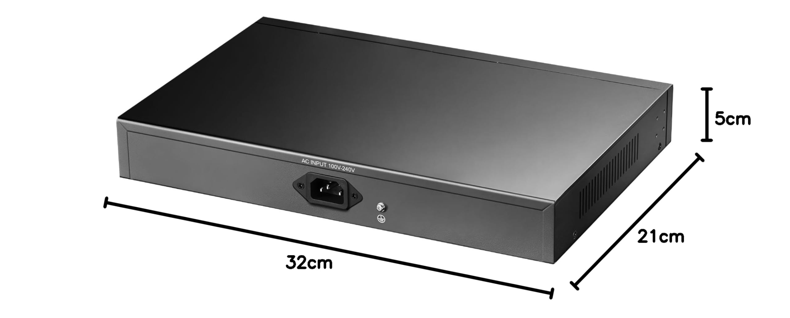 Cudy Switch PoE+ Gigabit 28 Porte 24+2+2SFP, 250W, VLAN, QoS, Metallo GS1026PS2