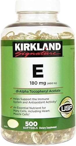 Kirkland Signature Vitamina E 180 mg., 500 cápsulas blandas (paquete de 2)