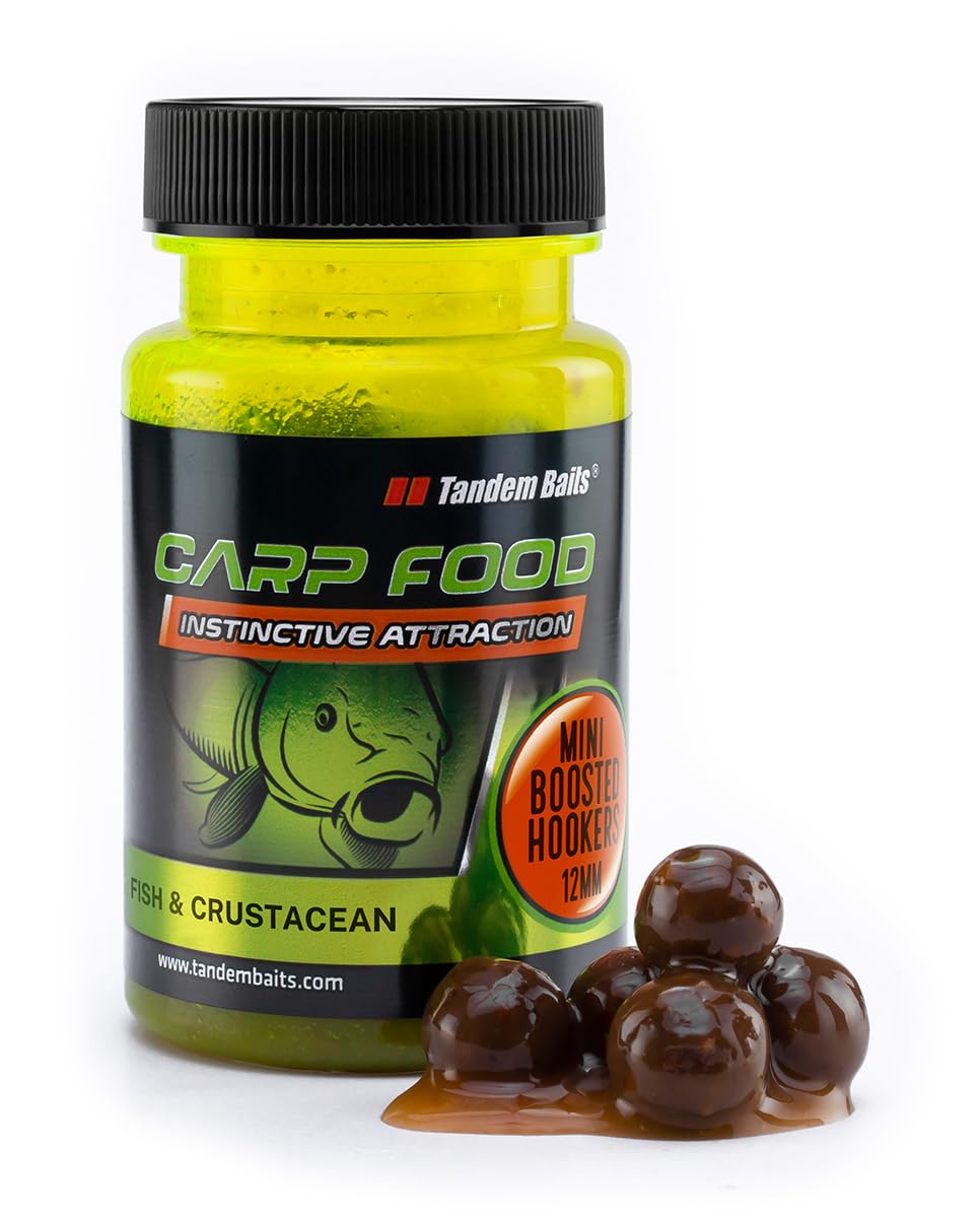 Tandem Baits Carp Food Mini Boosted Hookers Fish & Shell Animals | Carp Hook Baits | Carp Fishing Without Effort | Bait for Big Fish Fishing | Accessories for Professionals & Hobby Anglers 12 mm 50 g