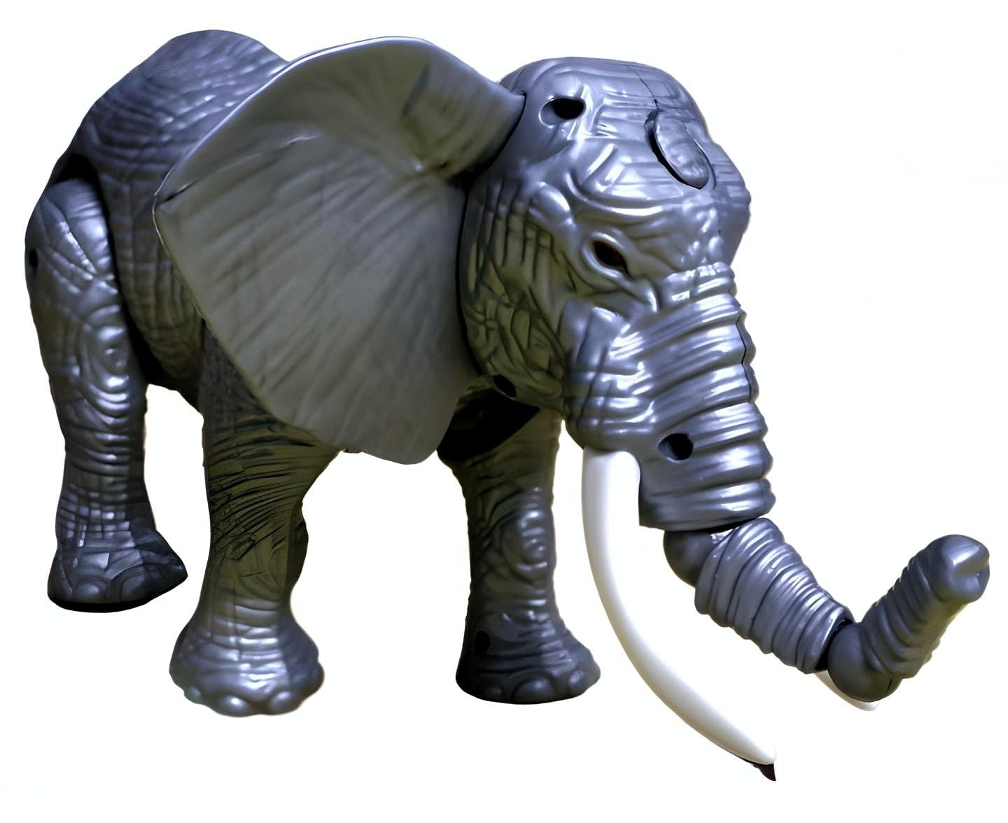 Electric Walking Elephant Smoke Elephant Walk for Kids and Toddlers with Realistic Sound Trumpet and Shaking Head for Boys and Girls Best Gift for Kids 2-12 Years Old (Batteries Included)