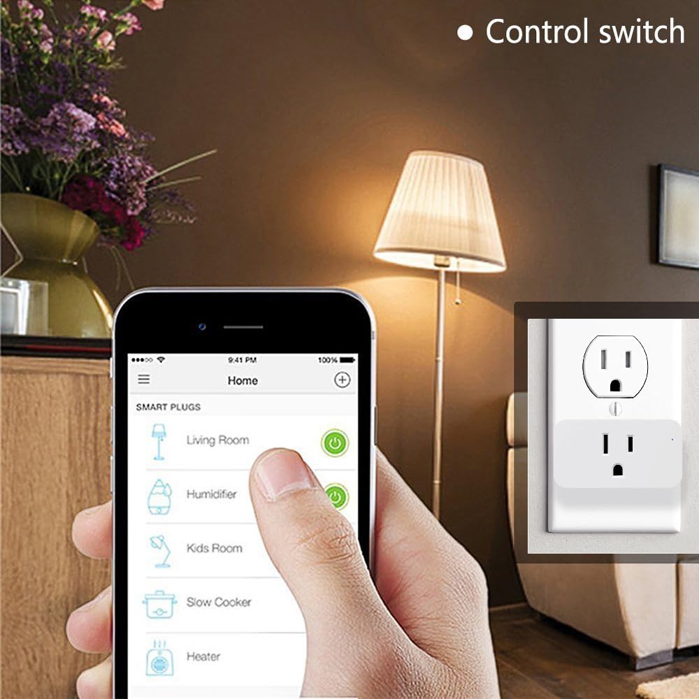 WiFi Mini Smart Plug No Hub Required Compatible with Alexa Reduce Electric Bill — view 6