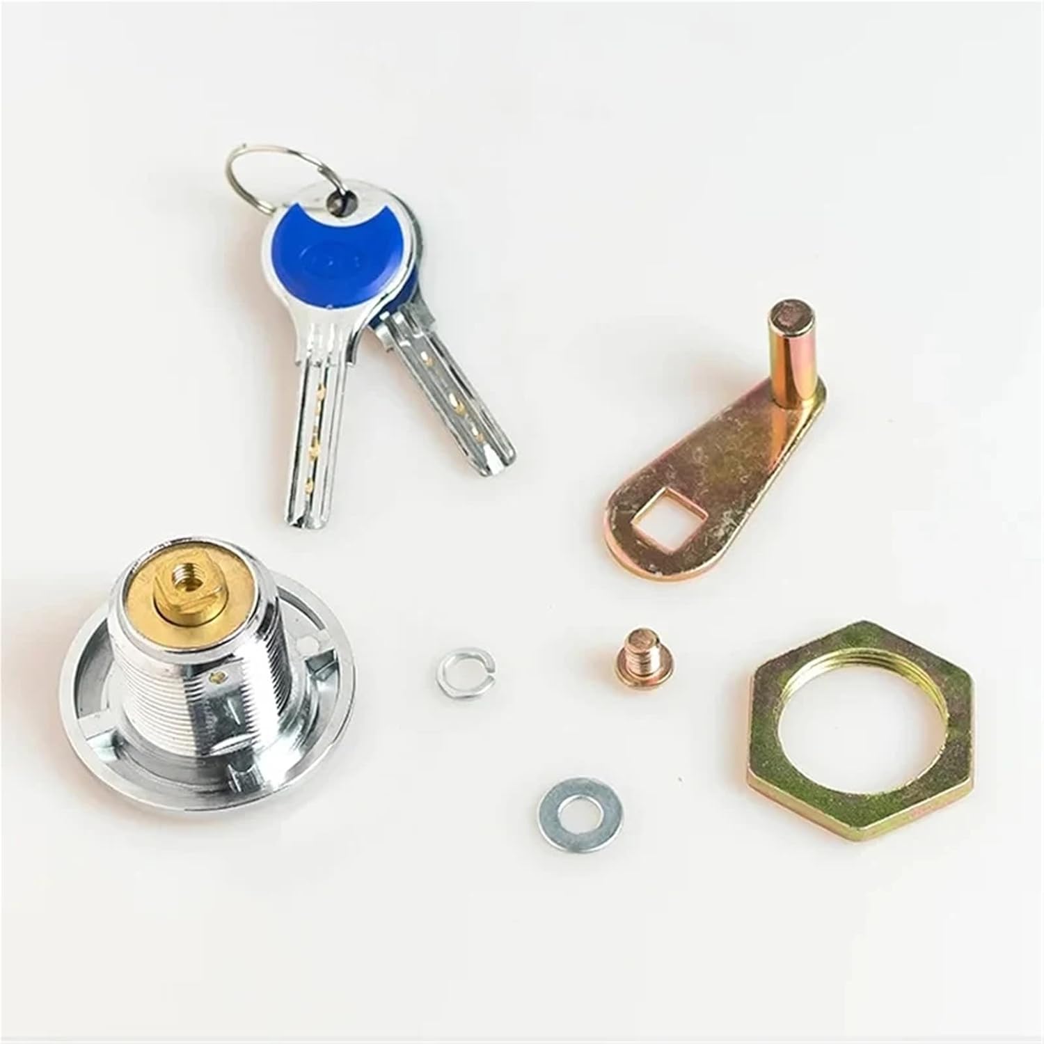 Strongbox Lock 205A-48 Eccentric Lock Electronic Safe Deposit Box Key Lock Cylinder 1Pcs