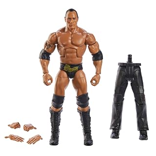 Mattel WWE Figurine Articulée Élite WrestleMania The Rock, 25 points d’articulation, mains interchangeables et accessoires, à collectionner, Jouet Enfant, Dès 3 ans, HKP13 - Les Beatles, Paul McCartney, John Lennon, RIngo Starr, George Harrison