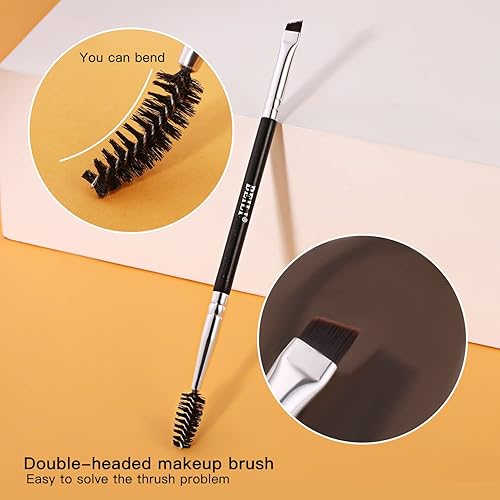 Miniatura 5 de BEILI Juego de 6 brochas de maquillaje de ojos, pinceles pequeños y portátiles para sombra de ojos, brochas de maquillaje para sombra de ojos,