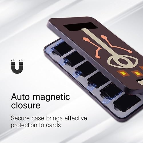 Miniatura 5 de PERFECTSIGHT Cute Game Card Case for Nintendo SwitchSwitch LiteOLED, 24 Game Holder Cartridge Case for Game Cards and 24 SD Cards, Kawaii Portable