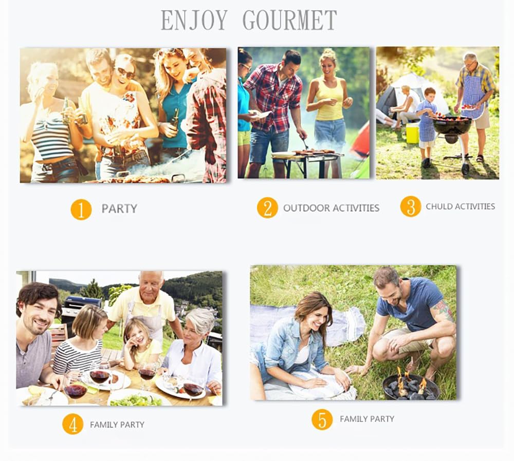 Juego de 9 cubiertos de acero inoxidable para barbacoa, accesorios profesionales para barbacoa, utensilios para barbacoa, juego de herramientas para barbacoa para hombres, con bolsa fácil de llevar,