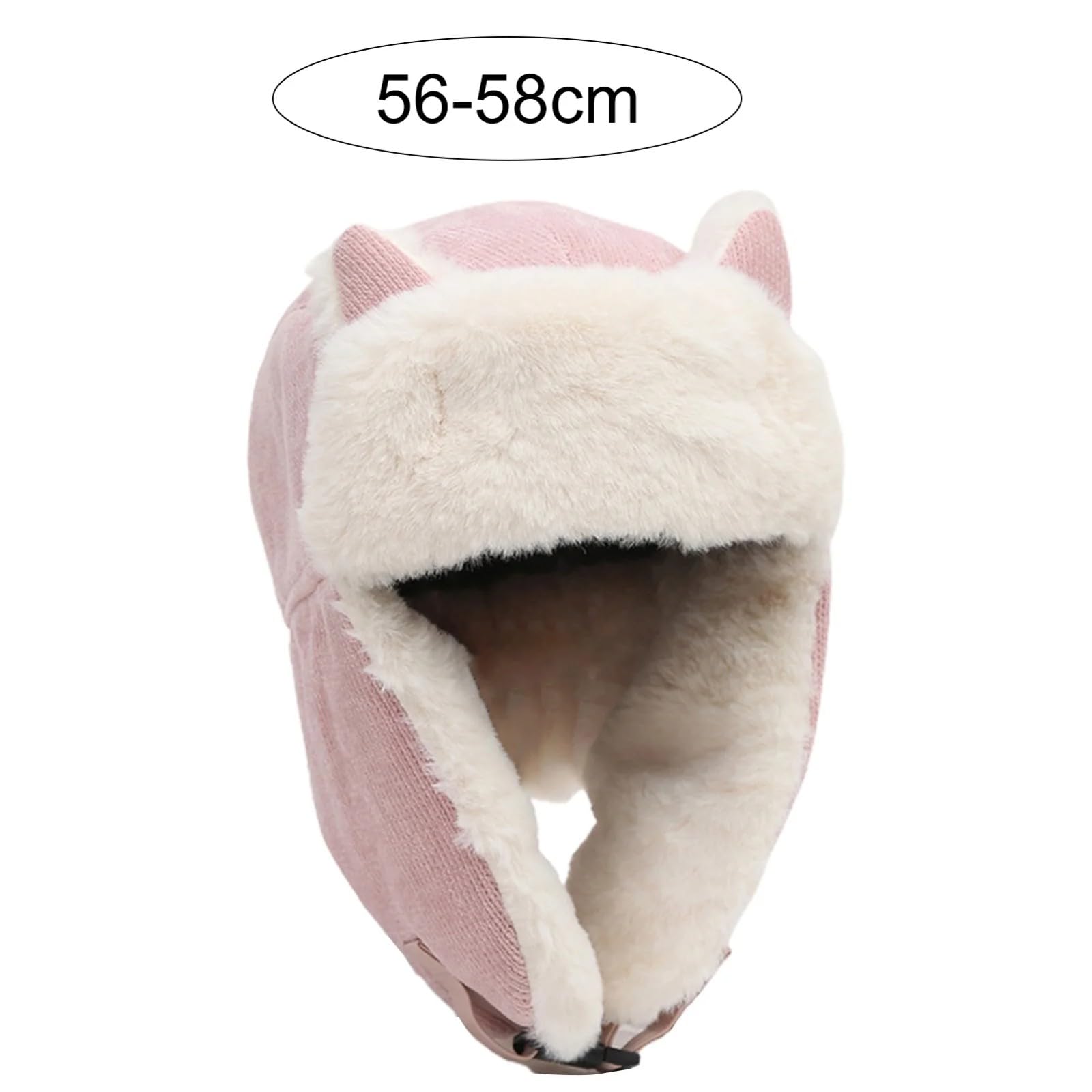 Sombrero de invierno para niños, sombrero de bombardero térmico con orejeras para niños pequeños, resistente al viento, sombreros de esquí cálidos para niños, gorra de aviador de piel sintética para