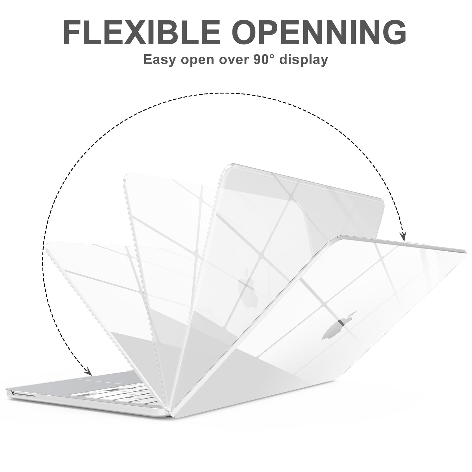 AKIT Funda compatible con MacBook Neo de 13 pulgadas versión 2026, funda rígida de plástico [ultrafina], protector de pantalla y cubierta de teclado para MacBook Neo de 13 pulgadas A3404, transparente