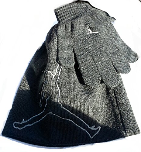Nike Jordan Boys Winter Hat Beanie Cap Gloves Set Size : Youth 8/20
