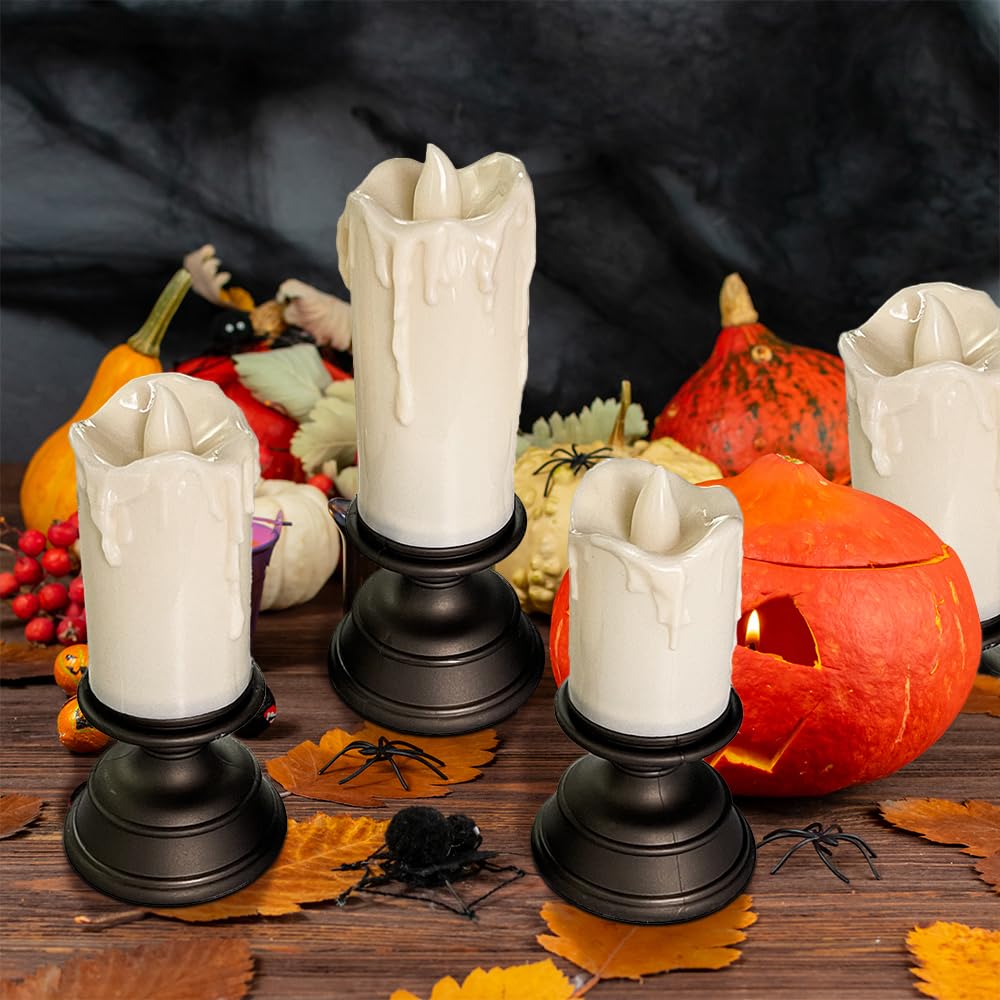 Halloween Hexenfinger Kerzen - Gruselige Wirbelsäulen-Deko Für Partys