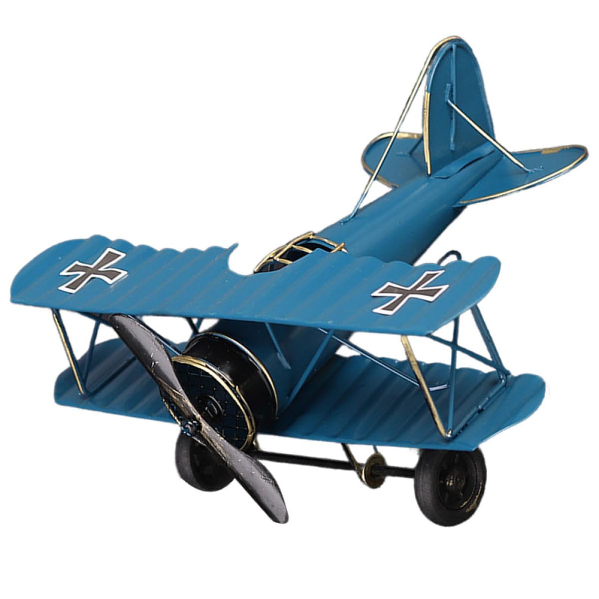 Amazon.co.jp: Toyvian 金属製飛行機模型 レトロなヴィンテージ飛行機