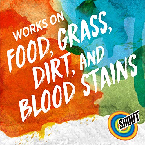 Image of Shout Active Enzyme Laundry Stain Remover Spray for Clothes, Triple-Acting Formula Clings, Penetrates, and Lifts Tough & Everyday Stains - Prewash Refill 60oz (1.7L)