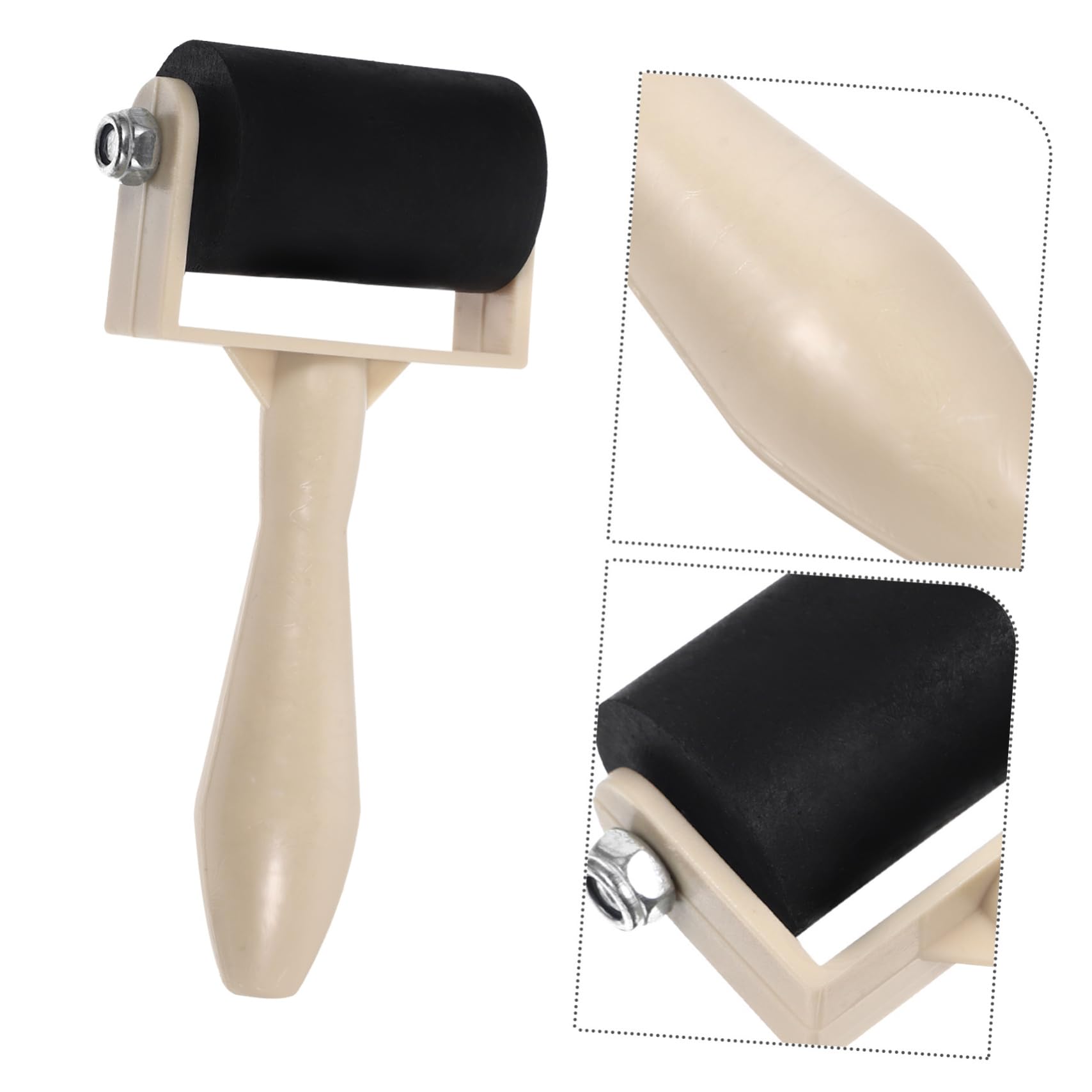 LALAFINA 5 Pack Printmaking Brayers Class Set Kids for Crafts Printmaking Classroom Plastic Stamping Tool