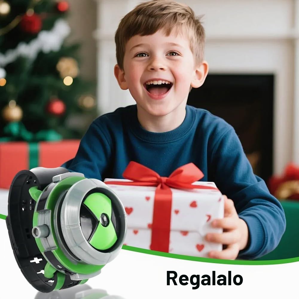 Orologio con proiettore per Bambini, Orologio da Polso con Proiezione e 10 Diapositive Integrate, Fan Degli Anime, per Regali di Compleanno, Giochi di Ruolo per Bambini