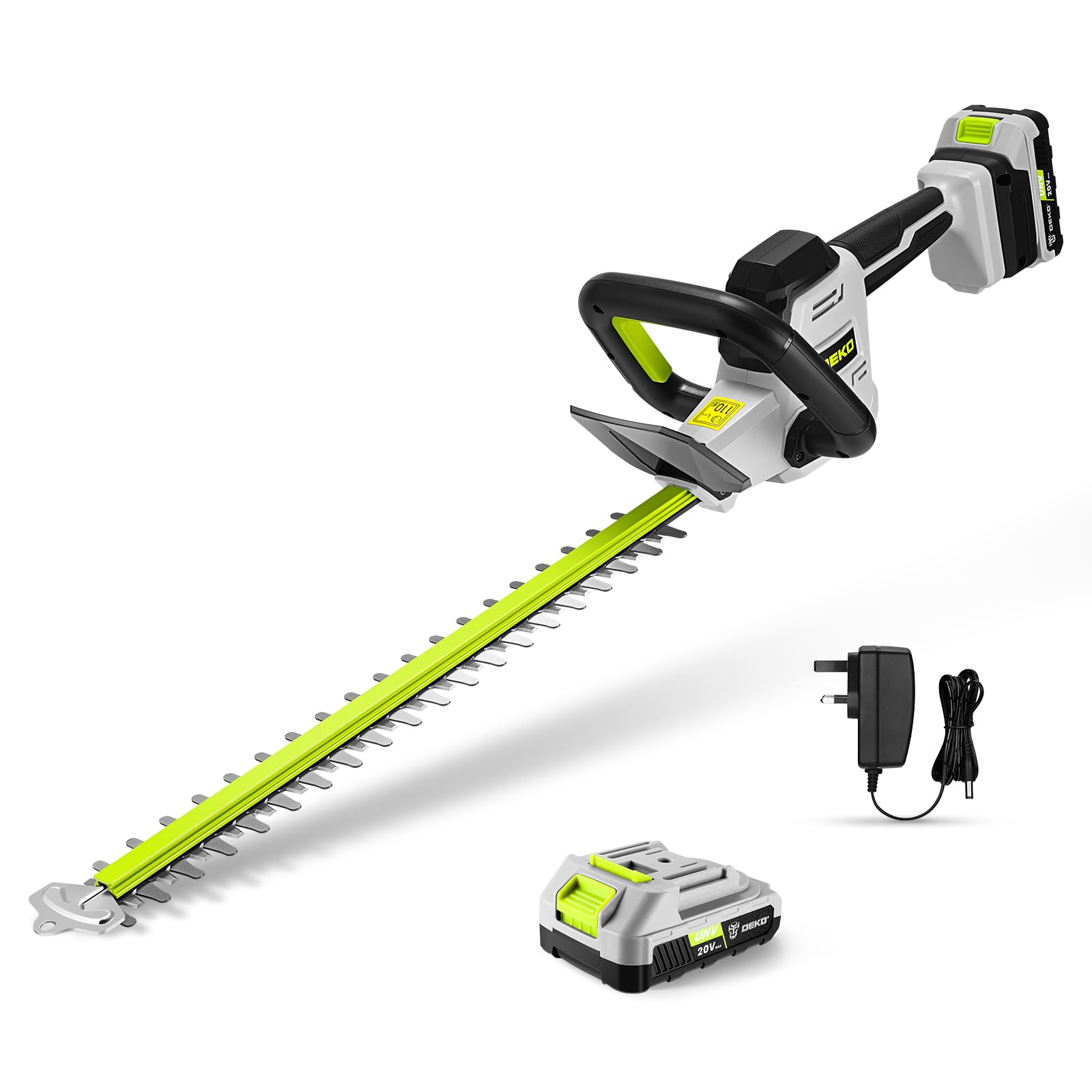 20V Cordless Hedge Trimmer, 520mm Blade, 17mm Cut, 2Ah Battery