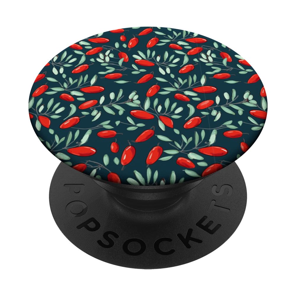 Men Women Goji berry Fruit Botanical Design Lover Gardening PopSockets Swappable PopGrip