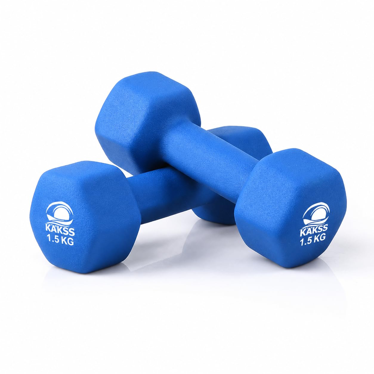 Kakss 6kg Neoprene Dumbbell Set with Stand -30