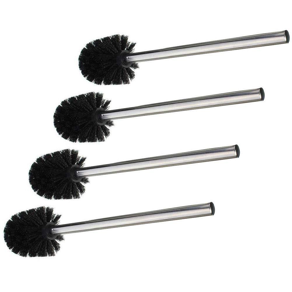 Amgend Toilet Brush, Stainless Steel Bathroom Cleaning Toilet Brush, Bathroom Toilet Cleaning Brush, Replacement Brush with Stai
