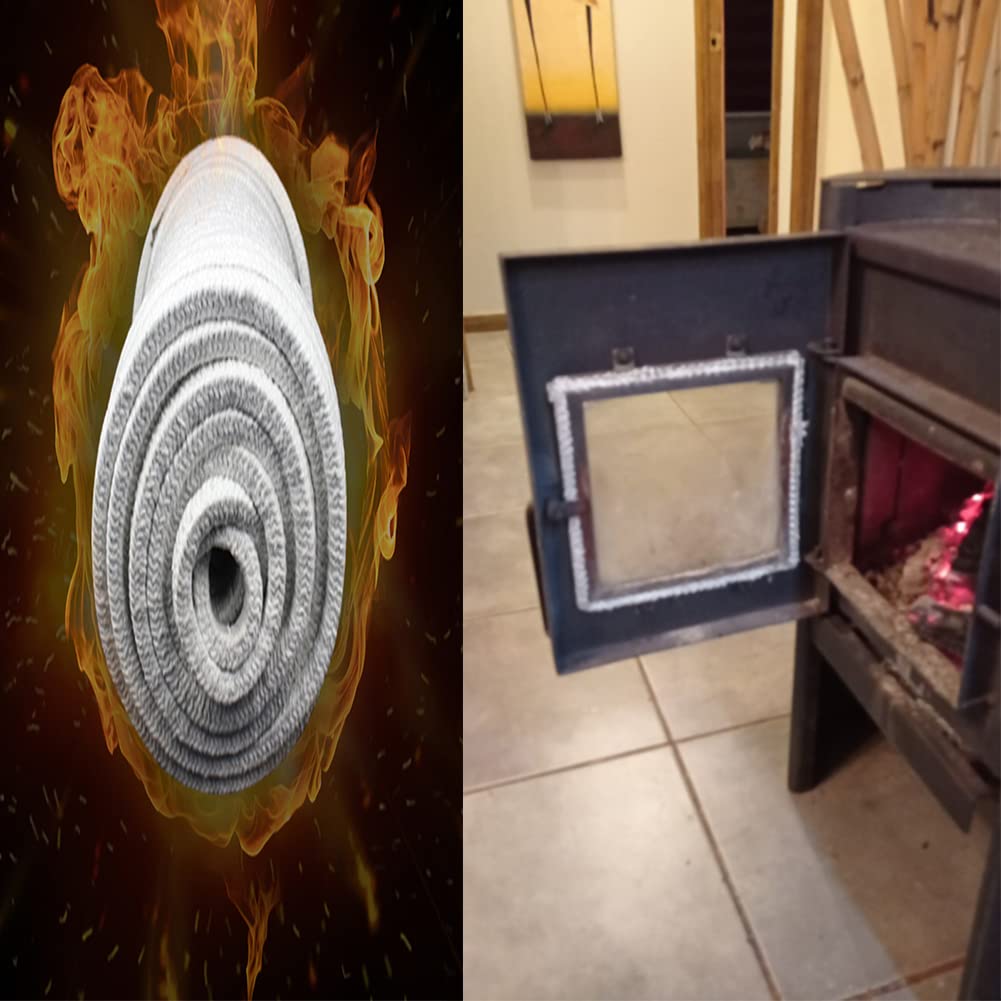 Guarnizioni in fibra ceramica ad alta temperatura per uso industriale e domestico, personalizzabili (14 mm x 14 mm x 5 metri)
