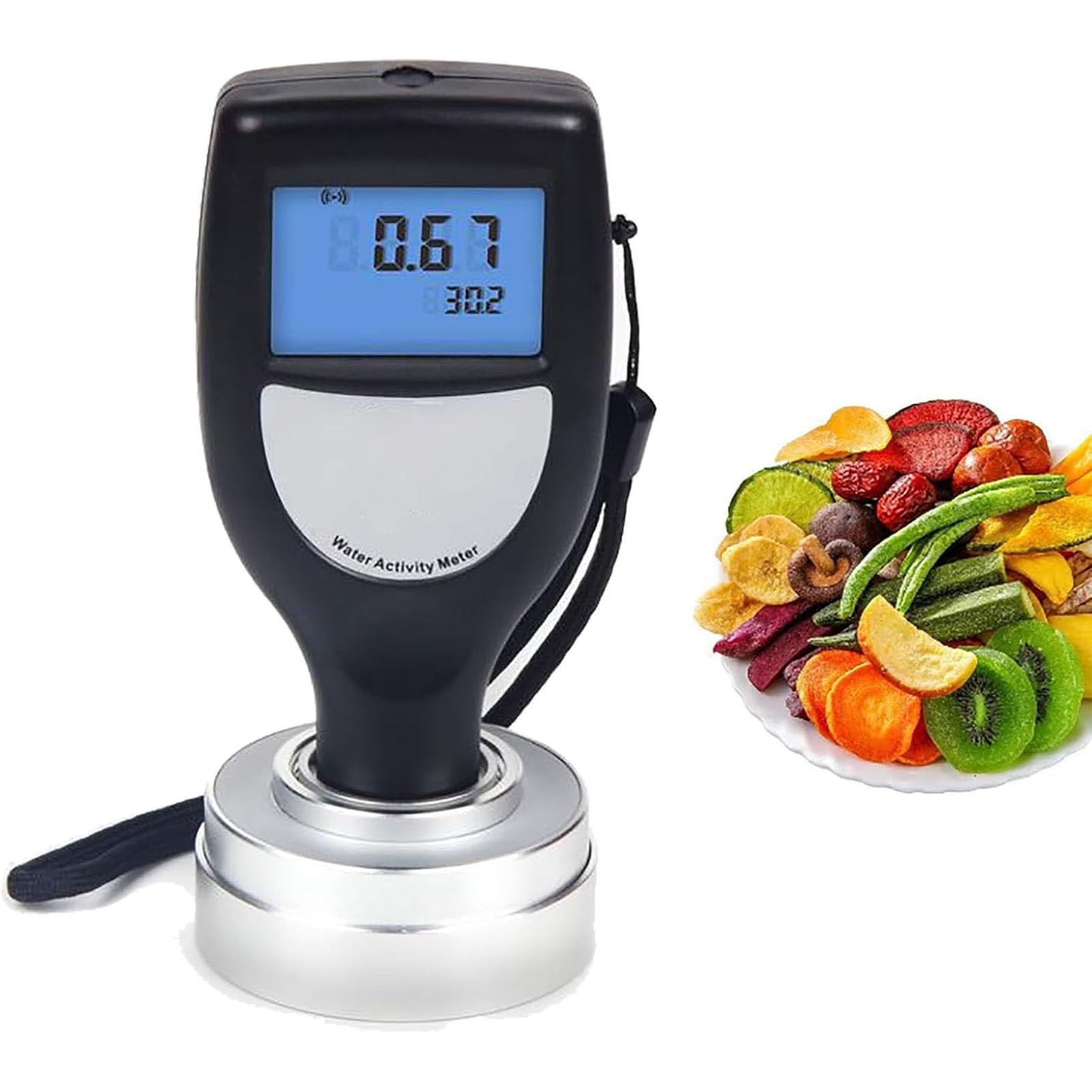 Food Water Activity Measurement, Portable Digital Water Activity Meter, Food AW Tester Moisture Meter for Food Jerky Dried Fruit Grain Vegetable