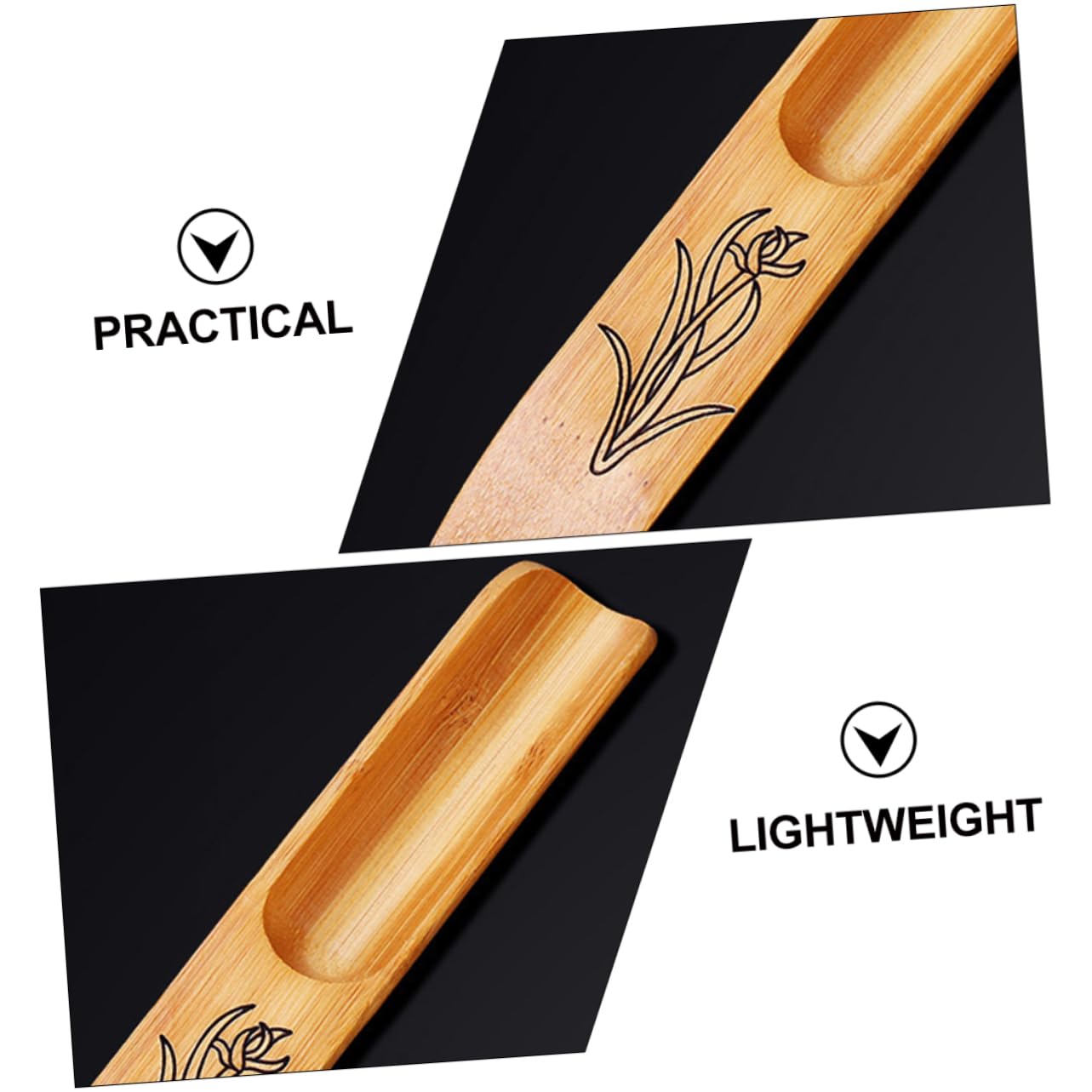 Cabilock Tea Accessories 2pcs Bamboo Tea Shovel Set for Home Use Easy to Clean Store