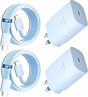 Vista 20 de Cargador súper rápido tipo C, bloque de cargador de pared rápido USB C de 25 W y cable de carga rápida súper largo de 8 pies para Samsung Galaxy