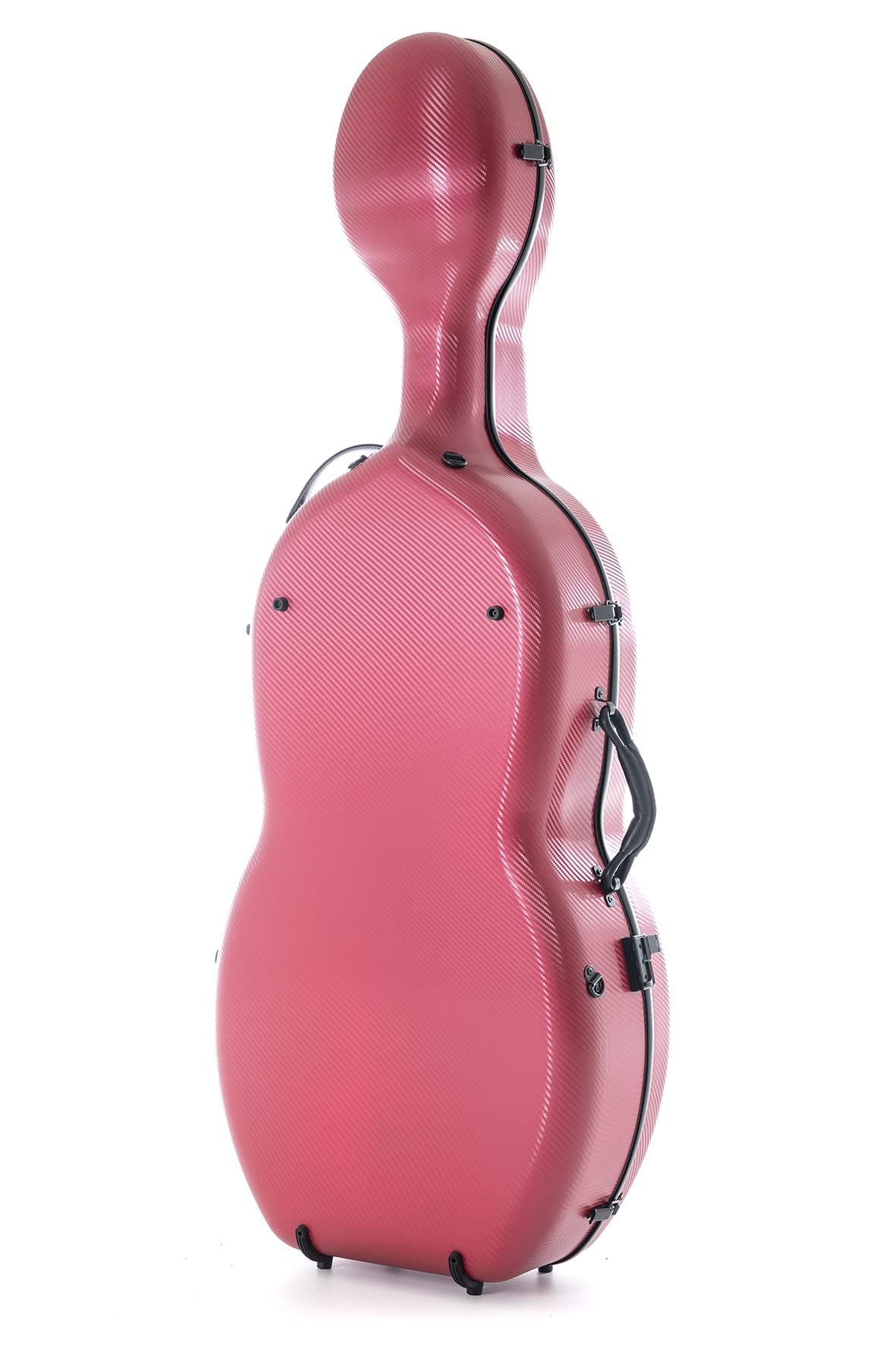GEWA custodia per violoncello in policarbonato 4/4 rosso con cinghie a zaino e maniglia laterale