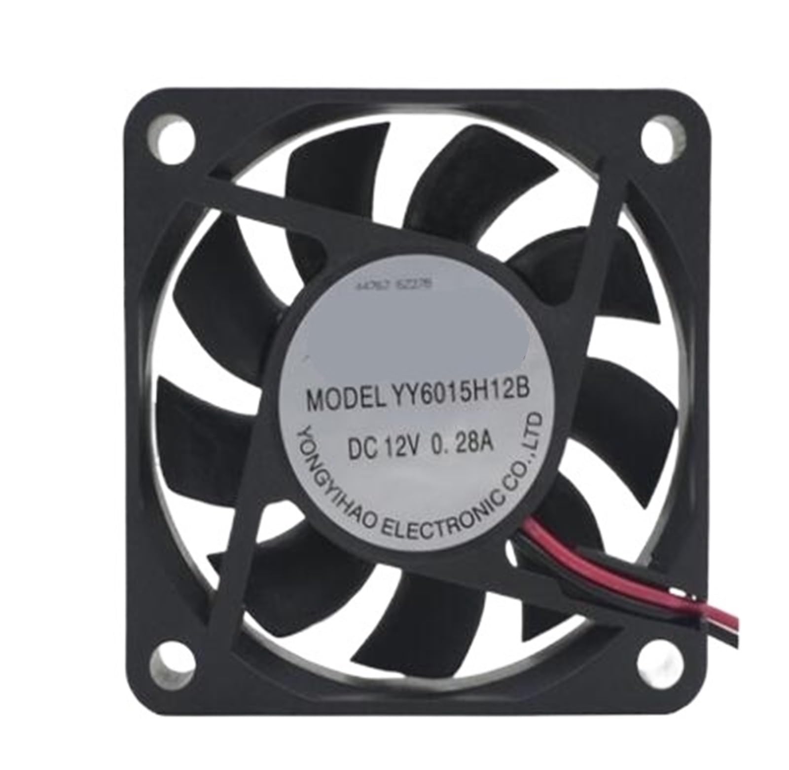 TYHUJKKL 6CM 6015 12V YYY6015H12B 12V 0.28A Two-wire Double Ball Cooling Fan
