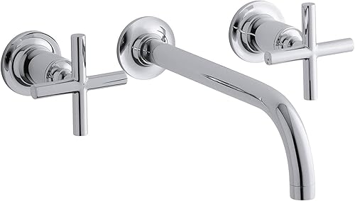 Miniatura 9 de Kohler T14413-4-BGD Purist - Grifo de pared para lavabo