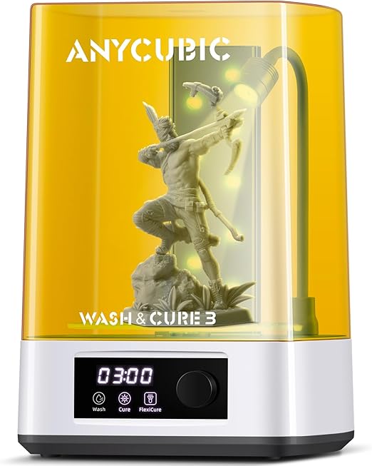 ANYCUBIC Wash and Cure Station 3.0, Resin 3D Printer Post-Process for Most LCD/SLA/MSLA/DLP Resin Printer, Detergent Saving&Dual Cleaning and Curing Models