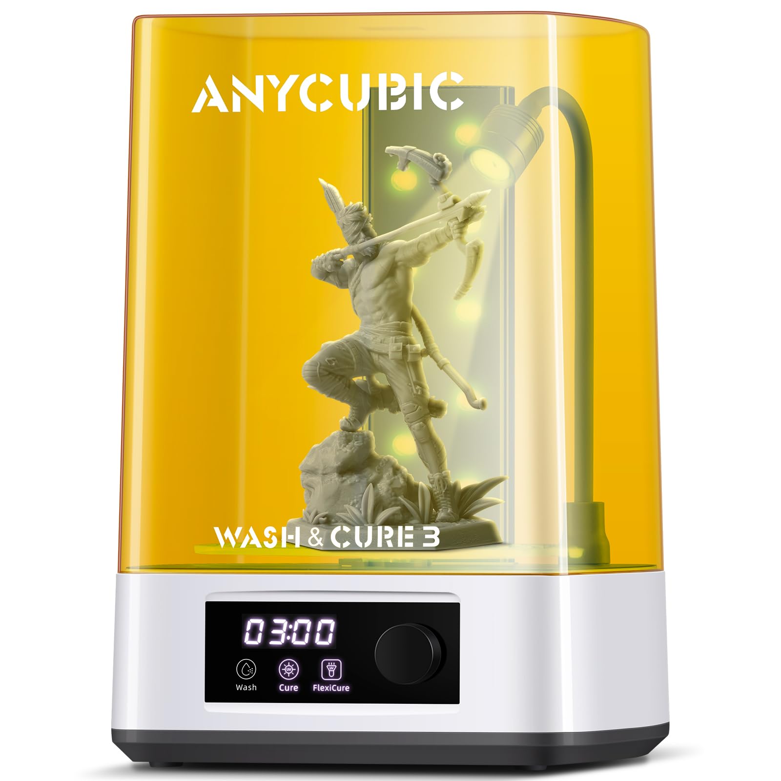 ANYCUBIC Washing and Curing Station 3.0, Resin 3D Printer for Post-Process of Most LCD/SLA/MSLA/DLP Resin Printers, Detergent Saving and Dual Cleaning and Curing Models-picture-29