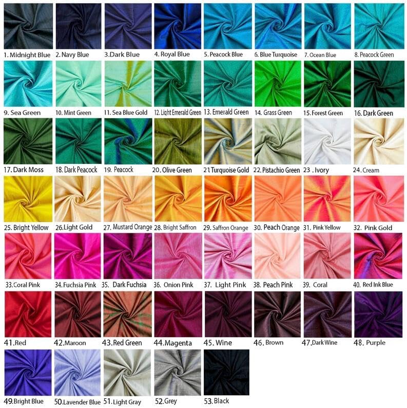 Miniatura 7 de Tela Dupioni de seda verde oscuro por The Yard, 2 yardas continuas 41 pulgadas ancho Dupioni seda losa tela combinada verde de color sólido,